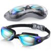 Aegend Swim Goggles, Swimming Goggles No Leaking Full Protection Adult Men Women Youth Aqua 49 71XEfIEL