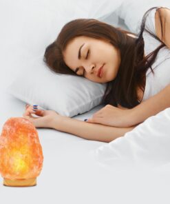 Himalayan Glow HS-1003 Himalayan Hand Carved Crystal Salt Lamp with Wooden Base, 6-7 LBS, Pink 41 71XFD53nJgL