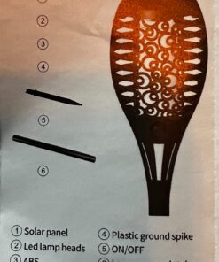 Solar Tiki Torches Christmas Lights with Flickering Flame Outdoor Halloween Decoration Torch Light Waterproof Landscape Decor Mini 4 Pack Lamp for Yard, Patio, Garden, Porch, Backyard Blue 4 Pack 40 71XFSCH0KTL