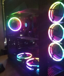 upHere 120mm RGB Case Fan Fan,Quiet Edition High Airflow LED Case Fan for PC Cases-3 Pack,RGB123-3 19 71XG2uXBoYL