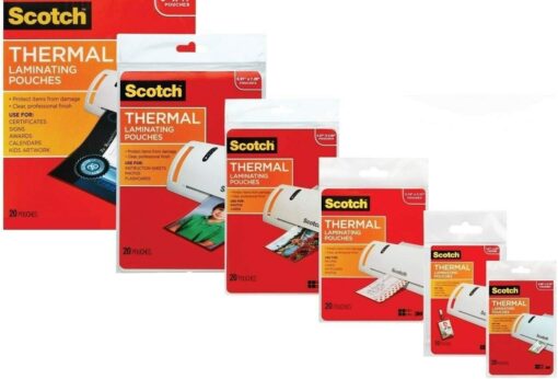 3M Laminating Pouch Kit with All Varieties of Laminating Pouche (1) 1