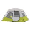 CORE 6 Person Instant Cabin Tent | Portable Large Pop Up Tent with Easy 60 Second Camp Setup for Family Camping | Included Hanging Organizer for Outdoor Camping Accessories Light Gray/Green 18 71XH0hDu4QL