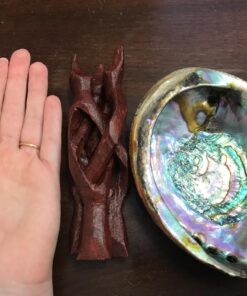 New Age Smudges & Herbs® 5 - 6 inches Premium Natural Abalone Shell &Wooden Stand~ Smudging, Cleansing Home, Meditation, Incense Holder, Home Décor, 100% Natural & Sustainable. 64 71XHCeTDR8L 2