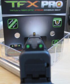 TRUGLO TFX PRO Handgun Sight | Compact Snag-Free Durable Shock-Resistant Glowing Tritium & Fiber-Optic Xtreme Night Sight for Handguns Glock 42/43 Set 35 71XHJ2JpOL
