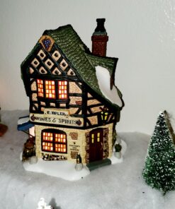 Department 56 Dickens' Village E Tipler Agent Wine Spirits Building, Porcelain 6.89 Inch 25 71XHrh9DFL