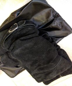 YAMIU Travel Shoe Bags Set of 4 Waterproof Nylon with Zipper for Men & Women, Black 4 Pack - Black 62 71XHyqtQiZL