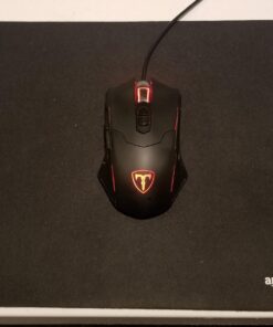 Amazon Basics Square Mouse Pad, Cloth with Rubberized Base, Standard, Black Single 32 71XIX YO5FL