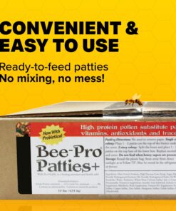 Alternative view of Mann Lake Bee-Pro Patties with Pro Health, Ready-to-Feed High Protein Pollen Substitute, Beekeeping Supplies, 10 lb 10 Pound (Pack of 1)