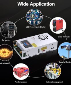 IMAYCC Adjustable Power Supply with LED Display - 110V AC to 24V DC Converter 480W 20A 480W 24V 20 71XIYt9bTUL
