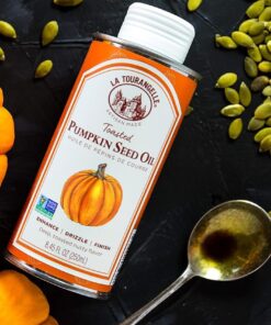 La Tourangelle, Toasted Pumpkin Seed Oil, Great for Cooking, Salad Dressings, Pastas, and Spreads - Health and Beauty Oil, 8.45 fl oz 8.45 Fl Oz (Pack of 1) 32 71XJ8b2XFL