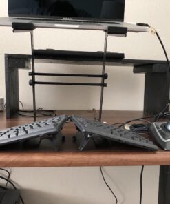 Pyle Portable Adjustable Laptop Stand - 6.3 to 10.9 Inch Anti-Slip Standing Table Monitor or Computer Desk Workstation Riser with Level Height Alignment for DJ, PC, Gaming, Home or Office - PLPTS25 44 71XJM7Jx0OL