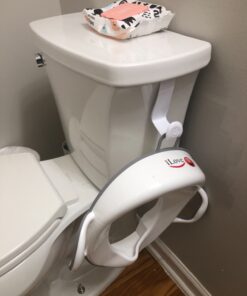 Ubbi Multi-Use Potty and Utility Hook, No Hardware Or Installation Needed, Durable and Sturdy to Hang Over Toilet Tank Or Door, Polypropylene, White Multi-Use Hook 31 71XJbfkaMIL