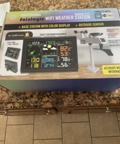 Sainlogic Professional WiFi Weather Station with Outdoor Sensor, Internet Wireless Weather Station with Rain Gauge, Weather Forecast, Wind Gauge, Wunderground, Black 45 71XJe0OuKXL