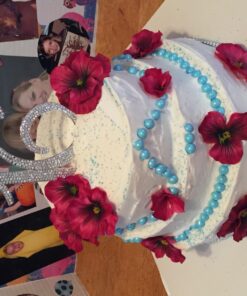 Ella Celebration 16 Cake Topper 16th Birthday Sweet 16 Party Supplies Decoration Ideas Silver Rhinestone Number (Silver) 33 71XJpKs40QL