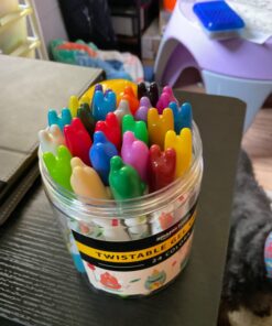 Amazon Basics Twistable Pack of 24 Gel Crayons, Washable, 24 Colors 57 71XKE6gwhyL