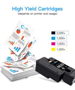 LxTek Remanufactured Toner Cartridge Replacement for Xerox WorkCentre 6027 6025, Phaser 6022 6020 (1 Black 106R02759, 1 Cyan 106R02756, 1 Magenta 106R02757, 1 Yellow 106R02758, 4 Pack) 18 71XKN XtcpL