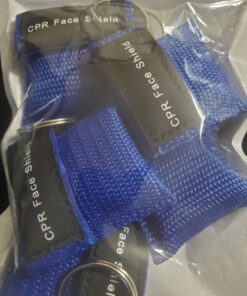 LSIKA-Z 5pcs CPR Face Shield Mask Keychain Ring Emergency Kit CPR Face Shields for First Aid or CPR Training (Blue-5) Blue-5 22 71XKQ0G18aL