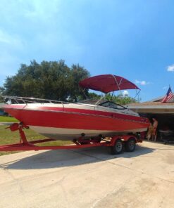 MSC 3 Bow 4 Bow Bimini Top Boat Cover with Rear Support Pole and Storage Boot (Burgundy, 4 Bow 8'L x 54" H x 91"-96" W) 4 Bow 8'L x 54"H x 91"-96"W Burgundy 22 71XKY4GfwXL