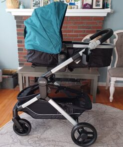 Graco Modes Nest Travel System, Includes Baby Stroller with Height Adjustable Reversible Seat, Pram Mode, Lightweight Aluminum Frame and SnugRide 35 Lite Elite Infant Car Seat, Bayfield Modes Nest w/ Height-Adjustable Seat 38 71XKxN2CLeL