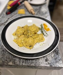 Norpro 3 Piece Ravioli Maker and Press Set with Rolling Pin, Large, White and silver 24 71XM06u289L