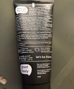 Hello Activated Charcoal Epic Teeth Whitening Fluoride Free Toothpaste, Fresh Mint and Coconut Oil, Vegan, SLS Free, Gluten Free and Peroxide Free, 4 Ounce 4 Ounce (Pack of 1) 43 71XM3sUeGOL