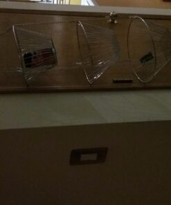 Fox Run Three Tier Hanging Wire Baskets, 11 x 11 x 6.75 inches, Chrome 29 71XMJrr66jL