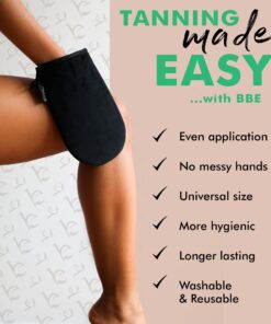 Alternative view of Self Tanner Tanning Mitt Set - Complete Tanning Mitt Kit with Exfoliating Gloves, Body and Face Tanner Mitts for the Perfect Fake Tan - Self Tanning Glove Mitt Applicator
