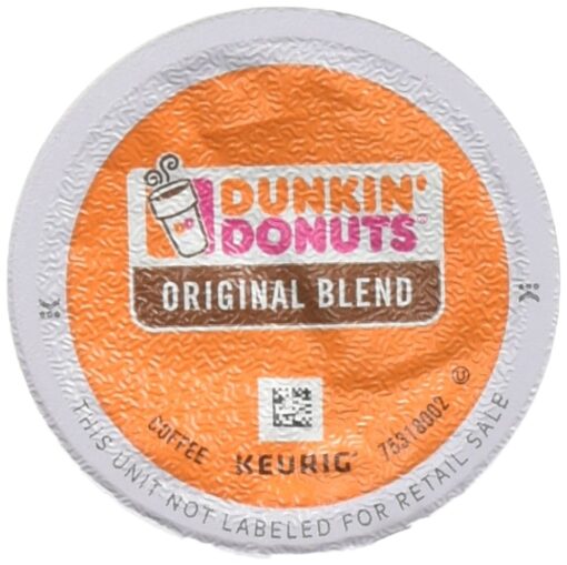 Dunkin' Donuts 2091512 Original Blend Coffee K-Cup Pods Medium Roast 44/Box (006933) Original Blend - Medium Roast 16.29 Ounce (Pack of 1)