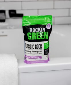 Rockin' Green Laundry Detergent, Plant based, All Natural Laundry Detergent Powder, Vegan and Biodegradable Odor Fighter, Safe for Sensitive Skin (Classic Rock 90 Loads - Lavender Mint Revival) 15 71XNHOqe5sL