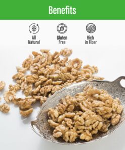 Sincerely Nuts Raw Shelled Walnuts (2lb bag) | No Shell Walnut Halves and Pieces | Easy to Eat & Cook Right Out of the Bag | Kosher & Gluten Free Superfood | Plant Based Fiber & Healthy Fats 2 Pound (Pack of 1) 12 71XNozUggiL