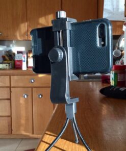 Vastar Smartphone Tripod Cell Phone Holder Mount Adapter, Fits iPhone, Samsung, and all Phones, Rotates Vertical and Horizontal, Adjustable Clamp 1 Pack 33 71XNrZhCFCL