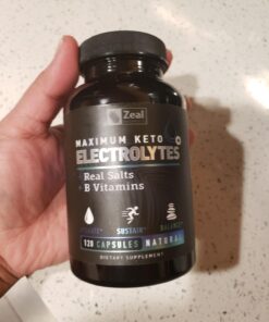 Keto Electrolyte Supplement (120 Capsules) Maximum Keto Electrolytes Supplements Pills w Real Salt®, B Vitamins, Magnesium and Potassium Supplement - Salt Pills & Electrolyte Tablets 33 71XO 8gzfpL 1