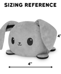 TeeTurtle - The Original Reversible Bunny Plushie - Purple - Cute Sensory Fidget Stuffed Animals That Show Your Mood Purple + Light Purple Bunny 10 71XP XUOYL