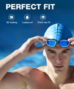 ZIONOR Swim Goggles, Upgraded G1 Polarized Swimming Goggles Anti-fog for Men Women Adult B1 (Polarized + Mirror Blue) 13 71XPFJ8zcxL
