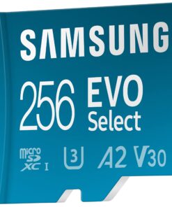 SAMSUNG EVO Select Micro SD-Memory-Card + Adapter, 256GB microSDXC 130MB/s Full HD & 4K UHD, UHS-I, U3, A2, V30, Expanded Storage for Android Smartphones, Tablets, Nintendo-Switch (MB-ME256KA/AM) 24 71XPRWiL8EL 1