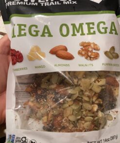 Power Up Premium Trail Mix - Mega Omega Trail Mix 14oz, Gluten Free, Vegan, Non-GMO 14 Ounce (Pack of 1) 40 71XPlNzbJZL