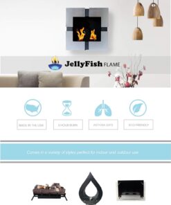 Real JellyFish Flame Premium Gel Fuel 24 Cans Indoor or Outdoor Made in USA 13oz 15 71XPxI8OA1L 1