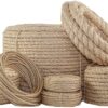 SGT KNOTS Twisted Sisal Rope for Cat Tree Replacement Parts - Sisal Twine Natural Rope and Thick Twine for Crafts, DIY, Gardening, Decor, Indoor, Outdoor Use - Sisal Rope in Multiple Lengths 1/2 inch x 10 feet
