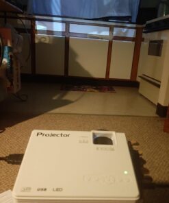 Updated Mini Projector with Bluetooth and Projector Screen, 9500Lumens Full HD 1080P Portable Video Projector, Home Theater Movie Projector Compatible with HDMI,USB,AV,Laptop,Smartphone 42 71XQAPNBd9L