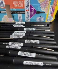 Paper Mate Flair Point-Guard Porous Point Pens, 12 Black Pens. 30 71XQB1Tt1L
