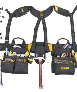 DEWALT DG5617 20-Pocket Pro Framer's Combo Apron Tool Belt and Yoke-style Suspenders Black Pockets On Suspenders 12 71XQW2AseJL