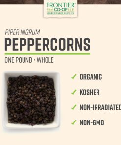 Alternative view of Frontier Co-op Organic Tellicherry Whole Black Peppercorns 1lb