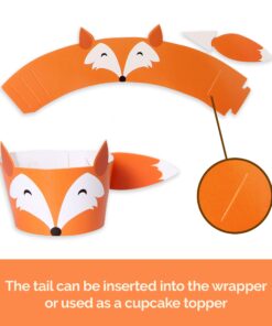 Woodland Baby Shower Cupcake Wrappers- Set of 24 Woodland Creatures 23 71XR2un0GL