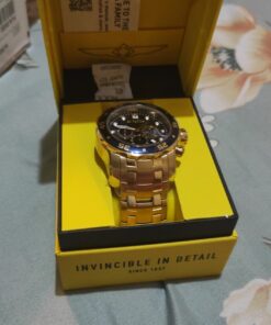 Invicta Men's Pro Diver Collection Chronograph Watch 48mm Gold & Blue 24 71XRgBj4kHL