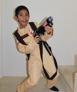 Ghostbuster Deluxe Child's Costume with Blow Up Proton Pack, Medium 24 71XS1M4HhJL