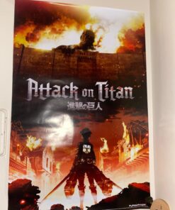 Trends International Attack on Titan - Fire Wall Poster, 22.375" x 34", Unframed Version 25 71XS6puKeWL
