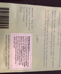 Organic Fertility Tea, 30 Teabags, 2.12 oz Raspberry 30 Count (Pack of 1) 31 71XSbqrW1qL