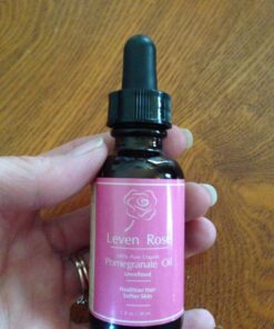 Leven Rose Pomegranate Seed Oil, 100% Pure Unrefined Cold Pressed Antioxidant Moisturizer for Hair Skin and Nails 1 oz 1 Fl Oz (Pack of 1) 38 71XTRF6dDSL