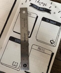 Westcott Stainless Steel Office Ruler with Non Slip Cork Base, 6-Inch (10414) 6 Inches 49 71XTTFwN97L