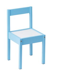 Amazon Basics 3-Piece Wood Kids Table and Chairs Set with Dry Erasable Table Top, Sky Blue, 64 x 49 x 45 cm 27 71XUE8tjixL